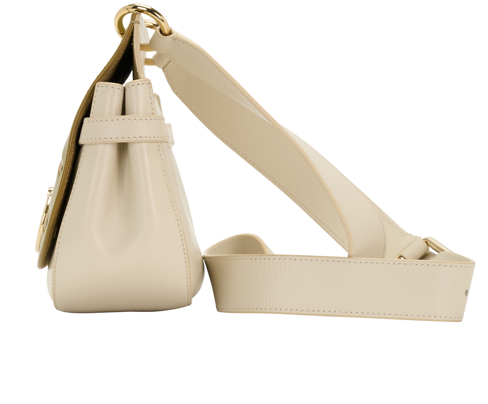 Amberley, &pound;350, Handbags, Cream/Green, Leather, Bottom view